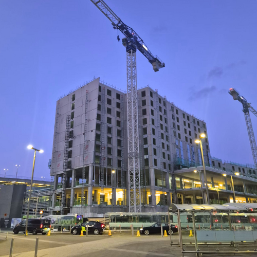DAA - T2 HOTEL - NIGHT TIME - PRECAST FRAME - DUBLIN